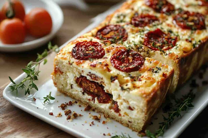 Cake Tomate Séchée et Feta